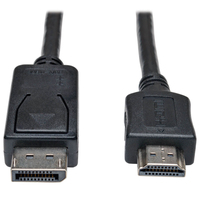 Tripp Lite P582-015 cavo e adattatore video 4,5 m DisplayPort HDMI Nero, Metallico