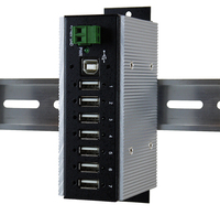 EXSYS EX-1177HMVS-WT interface hub USB 2.0 Type-B 480 Mbit/s Zwart, Wit