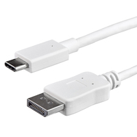 StarTech.com Cable 1m USB C a DisplayPort 1.2 de 4K a 60Hz - Adaptador Convertidor USB Tipo C a DisplayPort - HBR2 - Conversor USBC con Modo Alt - Compatible con Thunderbolt 3 -...