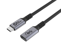 Microconnect USB3.2CC2EX USB kábel 2 M USB4 Gen 2x2 USB C Fekete