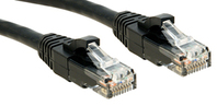 Lindy Cat.6 UTP 0.3m networking cable Black Cat6 U/UTP (UTP)