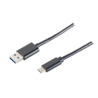 S-Conn 14-10006 USB Kabel 1 m USB 3.2 Gen 1 (3.1 Gen 1) USB A USB C Schwarz