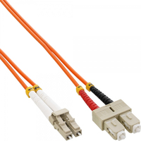 InLine 4043718048779 InfiniBand/fibre optic cable 5 m LC SC OM2 Oranje