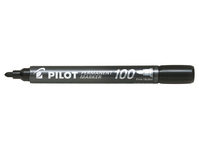 Pilot SCA-100-SET4 permanente marker Kogelpunt Zwart 4 stuk(s)