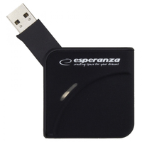Esperanza EA130 lecteur de carte mémoire USB 2.0 Noir