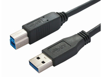 Bachmann 917.1205 USB-kabel 1 m USB 3.2 Gen 1 (3.1 Gen 1) USB A USB B Zwart