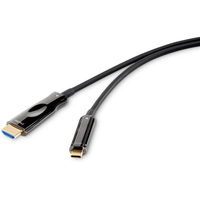 Renkforce RF-4532670 video kabel adapter 20 m HDMI Type A (Standaard) USB Type-C Zwart