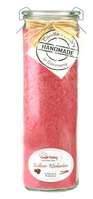 Candle Factory Big Jumbo Wachskerze Zylinder Rhabarber, Erdbeere Pink