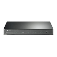 TP-Link TL-SG2008 Managed L2 Gigabit Ethernet (10/100/1000) Zwart