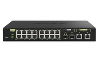 QNAP QSW-M2116P-2T2S łącza sieciowe Zarządzany L2 2.5G Ethernet Obsługa PoE Czarny