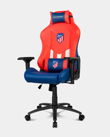 DRIFT Atlético de Madrid Silla para videojuegos universal Asiento acolchado Azul, Rojo, Blanco