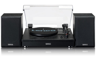 Lenco LS-101BK Plattenspieler Audio-Plattenspieler mit Riemenantrieb Schwarz