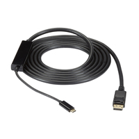 Black Box VA-USBC31-DP12M-010 Videokabel-Adapter 3 m USB Typ-C DisplayPort Schwarz