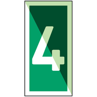 Brady IMO - Number 4 Znak bezpieczeństwa płyty 1 szt.
