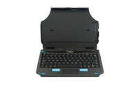 Gamber-Johnson 7160-1789-02 toetsenbord voor mobiel apparaat Zwart Pogo Pin QWERTZ Duits