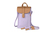 Fitz & Huxley SOLSTICE nano Reise-Brieftasche Braun, Lila Stoff, Leder