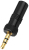 Monacor PG-323PG kabel-connector 3.5 mm plug Zwart