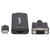 Manhattan 152426 câble vidéo et adaptateur 1 m USB Type-A + VGA (D-Sub) HDMI Noir