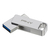 PNY DUO LINK USB flash meghajtó 256 GB USB Type-A / USB Type-C 3.2 Gen 1 (3.1 Gen 1) Rozsdamentes acél