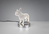 TRIO DOG Tischleuchte SMD-LED-Modul 3,2 W Chrom, Transparent