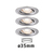 Paulmann 942.95 Verzonken spot Geborsteld ijzer Niet-verwisselbare lamp(en) LED 3 W