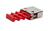 Smartkeeper CSK-QFO10 port blokkoló Portblokkoló kulcs QSFP Vörös, Ezüst