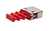 Smartkeeper CSK-QFO10 clip sicura Chiave bloccaporta QSFP Rosso, Argento