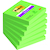 Bloczek samoprzylepny POST-IT® Super Sticky (654-6SS-AW), 76x76mm, 1x90 kart., zielony