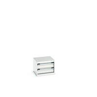 Produktbild - cubio Schubladenschrank bestückt, mit 2 Schubladen