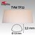TYM TF22 TOP FIX - Tope Adhesivo de Protección Hemiesférico Transparente 7,9 mm de diámetro x 2,2 mm de altura - Caja (10.000 topes)