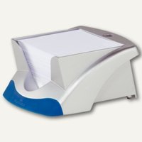 Durable Zettelkasten Note Box VEGAS, 90x90mm Notizzettel, silber/blau