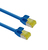 Helos ultra slim Patchkabel S/FTP Cat 6A blau 0,5m