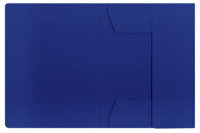 ELBA Sammelmappe "chic" A4, für ca. 100 DIN A4-Blätter, mit 3 Einschlagklappen, aus 320 g/m² Karton (RC), dunkelblau