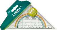 Linex Geometrie-Dreieck 160 mm Super Serie mit Anti-Rutsch-Funktion, glasklar