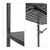 Relaxdays Balkonhängetisch BASTIAN klappbar, 3-fach höhenverstellbarer Klapptisch, Tischplatte BxT: 60 x 40 cm, schwarz