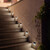 Relaxdays Solarlampen Set für Wand, Hauseingang & Garten, LED Außenleuchte, Edelstahl, weißes Licht, wasserdicht, silber
