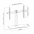 SBOX FS-305 Asztali konzol, fix, 32"-55", 600x400, max 40 kg