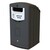 Envirobank Recycling Bin with Open Aperture - 240 Litre - Dark Aqua - Black Aperture with General Waste Label