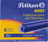 Tinta Pelikan estilográfica negro (6 unidades)