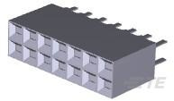 Buchsenleiste, 14-polig, RM 2.54 mm, gerade, schwarz, 5-535542-7