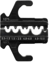 Crimpeinsatz für Unisolierte Kabelschuhe und Stoßverbinder, 0,5-10 mm², 629 1071