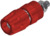 Polklemme, 4 mm, rot, 30 VAC/60 VDC, 35 A, Schraubanschluss, vernickelt, PKI 10