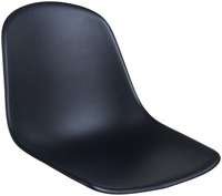 Sitzschale Emeo ohne Armlehne; 45x50x42 cm (BxTxH); schwarz; 2 Stk/Pck