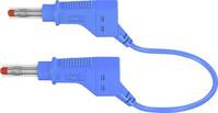 Mérőzsinór, mérővezeték 2db 4mm-es toldható banándugóval 1 mm² PVC, 1m kék MultiContact XZG410 100 CM