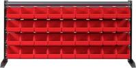 SWG 9620475 Fali panel, tárolódobozokkal (H x Sz x Ma) 1020 x 200 x 480 mm Piros 1 db