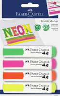 Textilmarker, neon gelb, neon pink, neon orange, neon grün