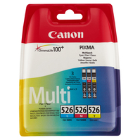 Multipack Cartucce Originali Canon CLI-526 4541B009 (Colori Conf. 3)