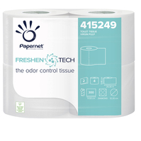 Carta Igienica Freshen Tech Papernet - 2 Veli - 300 Strappi - 415249 (Bianco Con