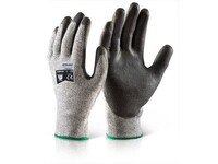 Click Handschoenen, PU Gecoat, Zwart, Medium (doos 10 stuks)