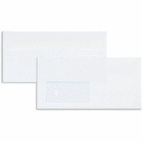 Briefumschläge DINlang 90g/qm haftklebend Sonderfenster VE=500 Stück weiß